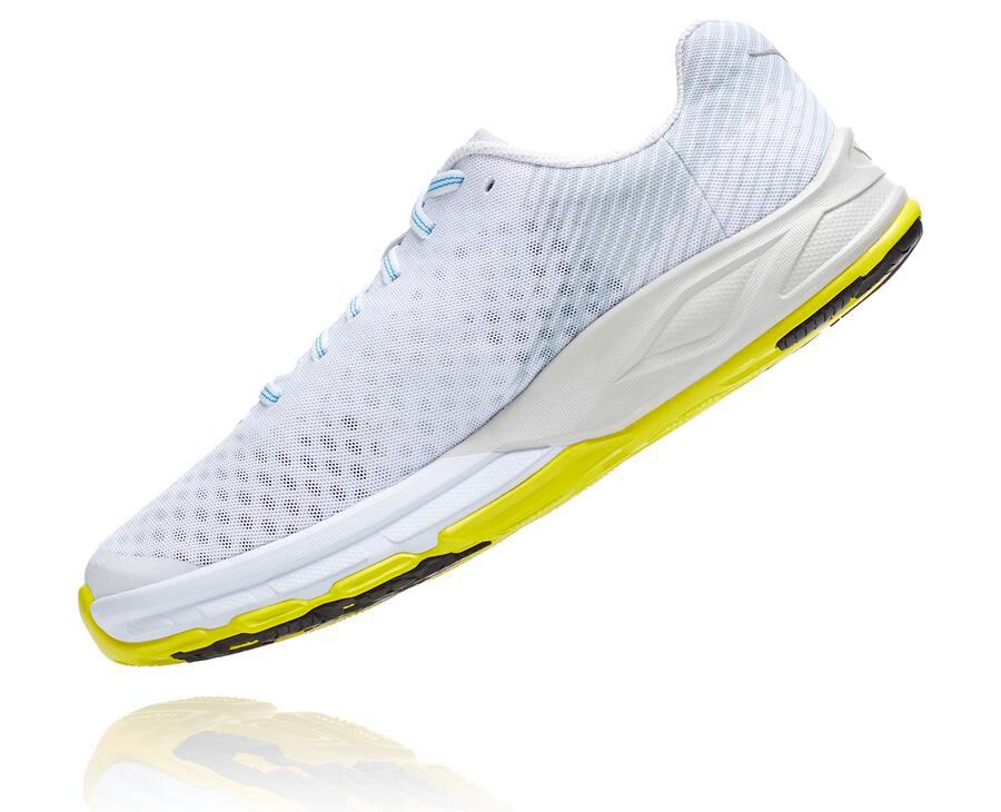 Hoka One One Mens Running Shoes - EVO Carbon Rocket - White - XAYV45918